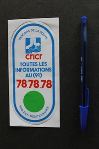 Autocollant / Sticker - CRICR - Informations routières - Imagen 1 de 2