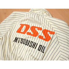 Rare DSS Mitsubishi Oil Old long sleeve striped jumpsuit L Vintage