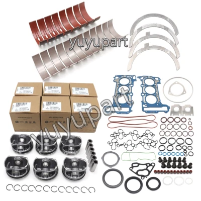 OEM Engine Overhaul Rebuild Pistons Set VW Audi S5 Q7 Q8 Porsche EA839 3.0 TFSI - Image 1 of 4
