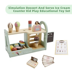 Simulation Dessert And Serve Ice Cream Counter Kid Play Educational Toy Set - Picture 1 of 11