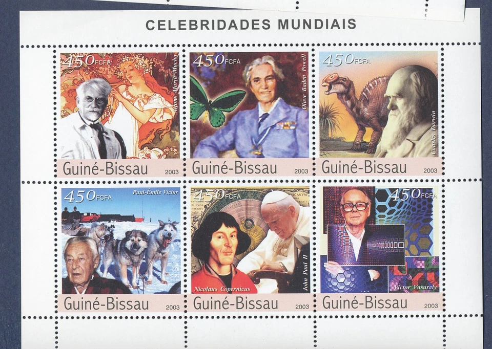 GUINÉ-BISSAU - MNH S/S - Pessoas famosas e cientistas - 2003 --b - Imagem 1 de 1