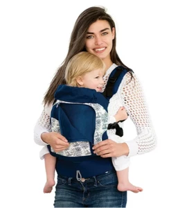 LILLEbaby 4 in 1 ESSENTIALS All Seasons Baby Carrier Blue Seven Seas 7-45 lbs - Picture 1 of 6