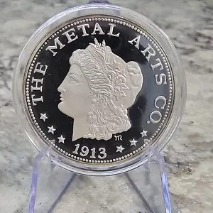 1 Feinunze 999 Feinsilber Medaille "The Metal Arts Co." Est. 1913 - Bild 1 von 6