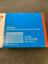 BeA Brads, 5000, SK325NK, 25mm, 1" , Individual or multiple sale