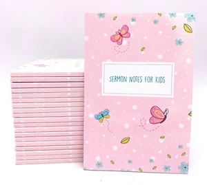 Girls Sermon Notes for Kids: Butterflies and Flowers | Case of 25 - Picture 1 of 3