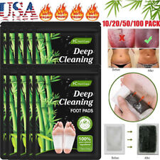 10-100pcs Foot Detox Patches Pads Toxins Deep Cleansing Herbal Organic Slimming