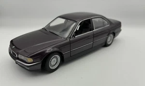PAUL'S MODEL ART 1994 BMW 7-SERIES 740i 1/24 SCALE MODEL CAR PURPLE COLOR - Picture 1 of 6