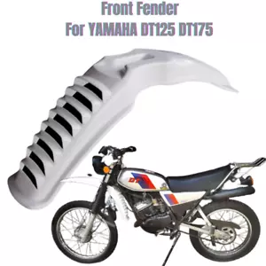 Front Fender Motorcycle For YAMAHA DT125 DT175 DT250 DT400 1979-1981 White - Bild 1 von 13