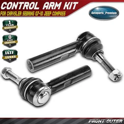 2Pcs Front Outer Tie Rod End for Chrysler Sebring 2007-2010 Jeep Compass Compass - Image 1 of 4