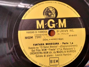 78 giri-10"MACKLIN MARROW" FANTASIA MESSICANA" M.G.M.  7597 VG+ - Picture 1 of 2