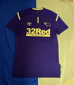 DERBY COUNTY THIRD 2021-2022 FOOTBALL SHIRT SOCCER JERSEY UMBRO Sz.M - Picture 1 of 8