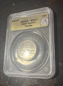 2004-P ANACS - MS67 Florida State Quarter - Picture 1 of 1