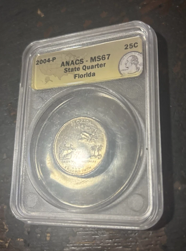 2004-P ANACS - MS67 Florida State Quarter - Image 1 of 1