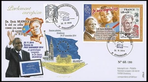 FDC "Prix Sakharov 2014 au Dr MUKWEGE pour son soutien aux femmes violées en RDC - Imagen 1 de 1