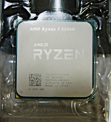 AMD Ryzen 3 2200G AM4 3.5 GHz YD2200C5M4MFB With Vega 8 Graphics & Wraith Cooler - Image 1 of 4