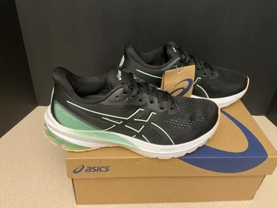 New! Womens ASICS GT 1000 12 Black/Mint Tint Running Shoes. Size 6.5. Awesome! - Image 1 of 4