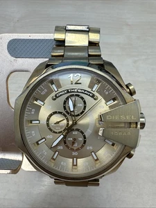Diesel Mega Chief DZ4360 Orologio Uomo - Oro - Foto 1 di 6