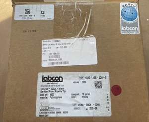 Labcon Eclipse 200μL gelb abgeschrägte Pipettenspitze, 1030-295-020-9 Etui (9600ea) - Bild 1 von 5