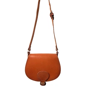 Braune Umhängetasche Leder braun hellbraun Crossbody Schultertasche - Bild 1 von 8