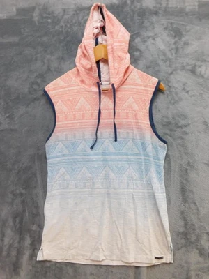 Толстовка с капюшоном мужская Ocean Current большая розовая синяя без рукавов ацтекская омбре с капюшоном майка - Изображение 1 из 4