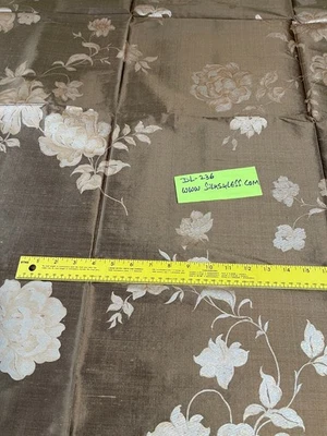 Designer High Quality 100% Silk Shantung fabrics Floral Print!!! - Image 1 of 4