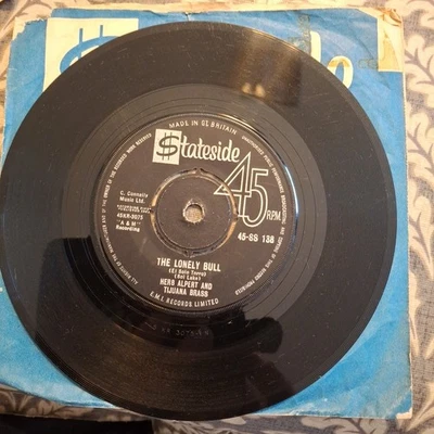 HERB ALPERT AND TIJUANA BRASS "THE LONELY BULL" 45 RPM VINYL SINGLE 1962 - Image 1 of 2