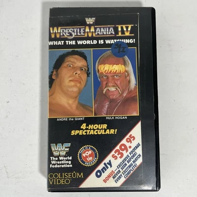 WWF Wrestlemania IV VHS Pop Up Package Hulk Hogan Andre The Giant - Part 2 Only - Image 1 of 4