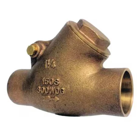 Milwaukee Valve 1509Y 1 1/4" 1-1/4" Solder Bronze Swing Y Check Valve - Image 1 of 1