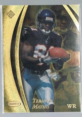 1998 Edge masters GOLD TERANCE MATHIS #11 /100 FALCONS - Image 1 of 2