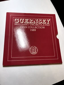 1989 Guernsey 7 Coin UNC Set - Picture 1 of 7