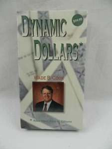 VHS NEW SEALED Dynamic Dollars Video Wade B. Cook Financial Strategist Rich - Foto 1 di 6
