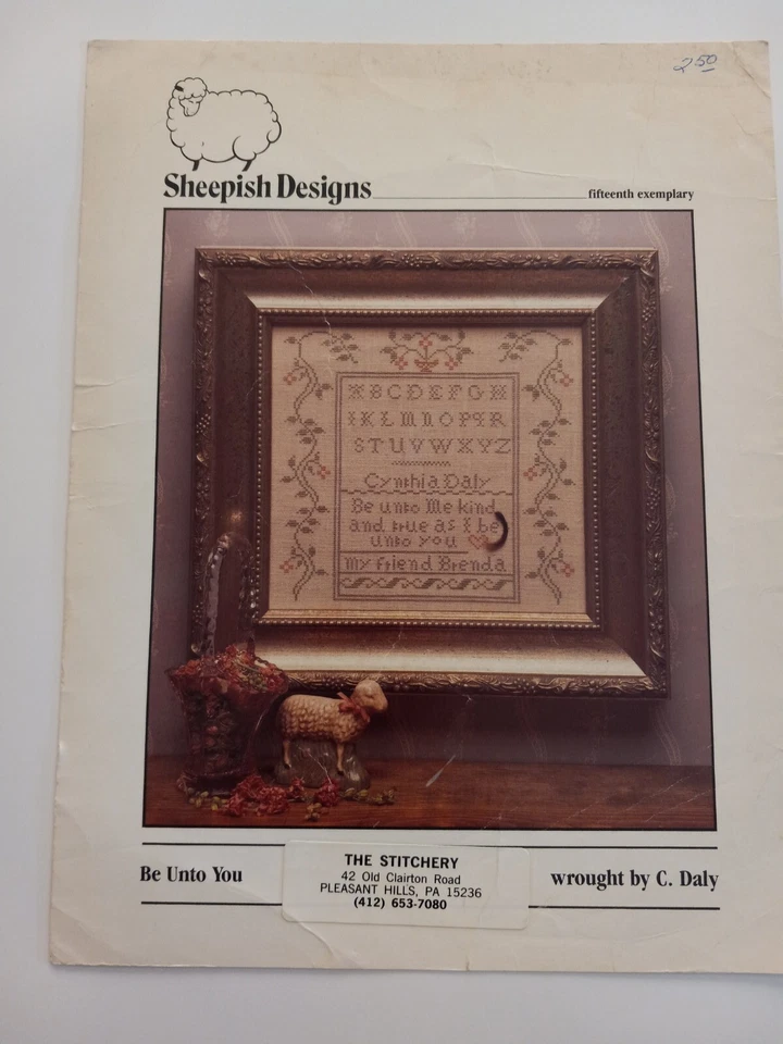 Sheepish Designs- Be Unto You Sampler Chart (fifteenth exemplary) by C. DALY - Image 1 of 1