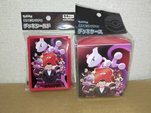 Pokemon Card Game The Glory of Team Rocket Deck Case Sleeve Set Giovanni Mewtwo - Picture 1 of 24