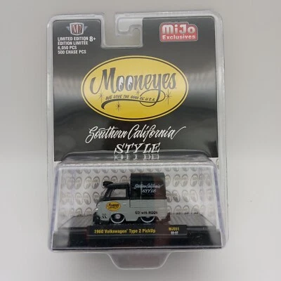 M2 Machines 1:64 Volkswagen VW T2 1960 PickUp Mooneyes Southern California Style - Bild 1 von 4