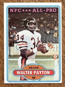 1980 Topps Football WALTER PAYTON #160 HOF Orsi ExMt + - Foto 1 di 2