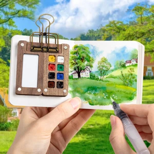 Pocket Artist Aquarell-Reiseset, kleines Farbset, Mini-Aquarellfarbenset - Picture 1 of 12