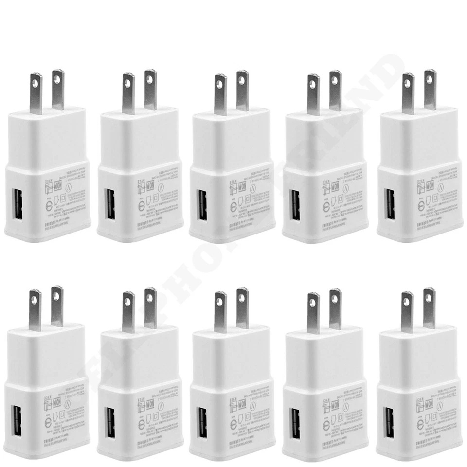 Lote Adaptador de Corriente USB Hogar Pared Cargador Cable Enchufe EE. UU. Para Samsung Galaxy Micro Foto 1 de 4