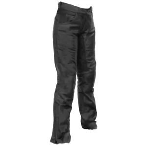 25% DE DESCUENTO RICHA Carolina DAMA Negro Textil Motocicleta/Scooter Pantalones - Imagen 1 de 1