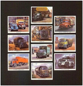 BRITISH TRUCKS - Collectors Card Set - Morris Austin Leyland & Scammell lorries - Picture 1 of 1