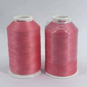 Lot Of 2 A&E Signature CARNATION Thread 50107 / 1755 5000M #40 558798 Pink - Picture 1 of 3