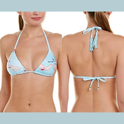 Top de bikini triángulo detalle mapas Pilyq nuevo con etiquetas $76 [talla mediana] #L788 Foto 1 de 4