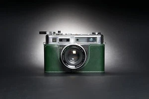 Funda de cuero real con media cámara para Yashica ELECTRO 35 Minister D - Imagen 1 de 80