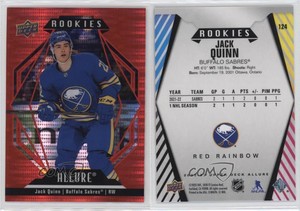 2022-23 Upper Deck Allure Rookies Red Rainbow Jack Quinn #124 Rookie RC