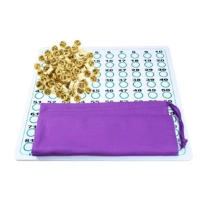 Holz Bingo Chips, Tasche & Brett Set - Bild 1 von 1