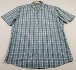 Sonoma Button Up Shirt Men’s Large Multicolor Plaid Pocket Short Sleeves Casual - Picture 1 of 10