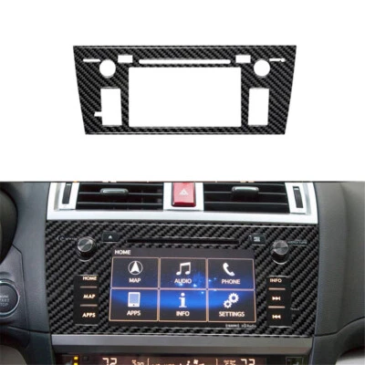 Carbon Fiber Navigation Cover Trim For Subaru Outback Legacy 2015-2017 Type A Foto 1 de 4