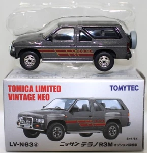 Tomica Limited Vintage Neo 1/64 LV-N63d Nissan Terrano R3M Gris - Imagen 1 de 5