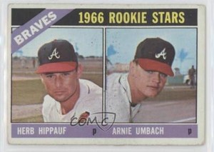 1966 Topps 1966 Rookie Stars Herb Hippauf Arnie Umbach #518 Rookie RC