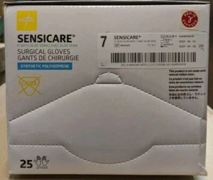 *25 pares* Guantes quirúrgicos Sensicare PI con ALOE VERA, talla: 7, exp. 2027-3-28 - Imagen 1 de 2
