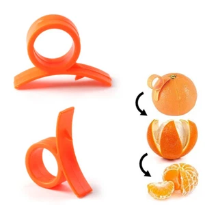 2 Pc Orange Peeler Tool Plastic Citrus Cutter Gadget Lemon Fruit Slicer Remover - Picture 1 of 1